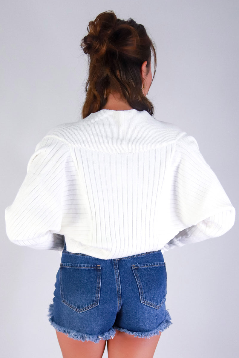 Jeans Warehouse Hawaii - SOLID LONG SLV CARDIGANS - CROP & COZY SWEATER CARDIGAN | By FULL CIRCLE TRENDS