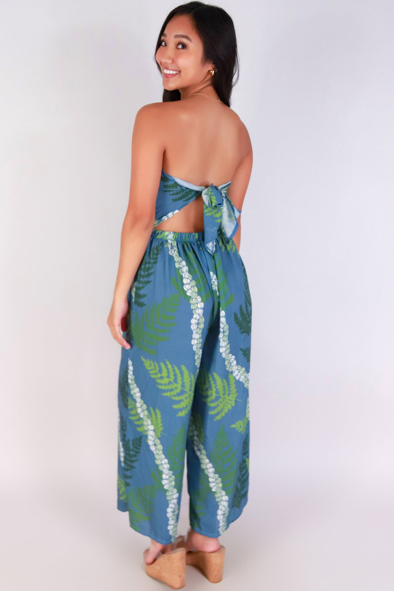 Jeans Warehouse Hawaii - PRINT CASUAL JUMPSUITS - PIKAKE PALAPALAI TUBE JUMPSUIT | By LUZ