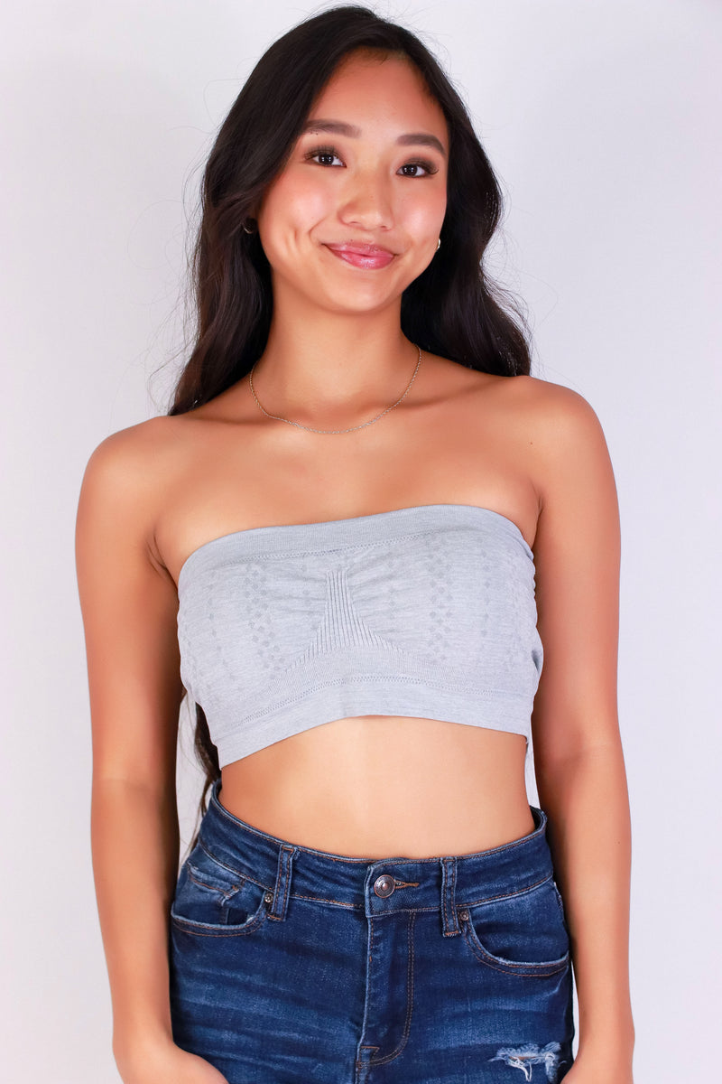 Jeans Warehouse Hawaii - TANK/TUBE SOLID BASIC - ALL YOU NEED BANDEAU | By AMBIANCE APPAREL