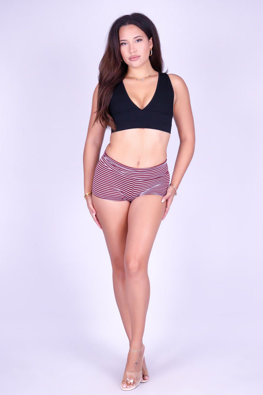 NOTHING PLANNED FOLD-OVER SHORTS