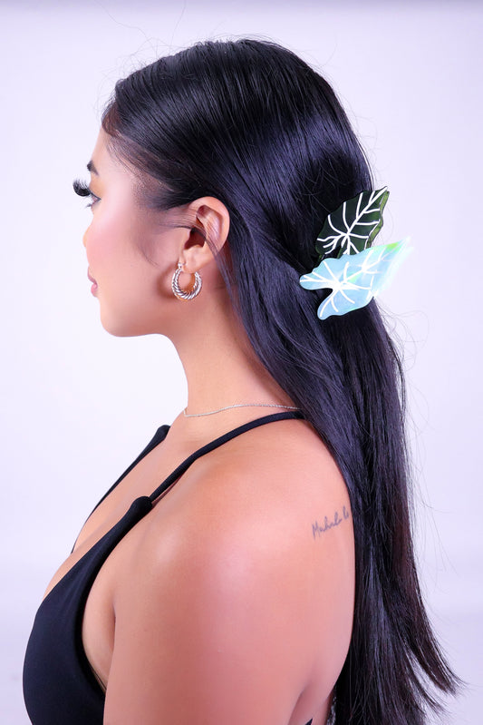 ALOCASIA LEAF CLAW CLIP