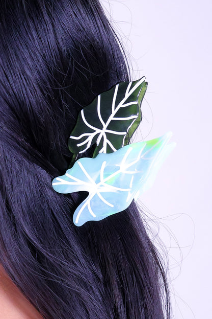 ALOCASIA LEAF CLAW CLIP