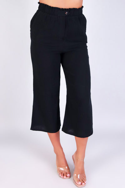 Jeans Warehouse Hawaii - SOLID WOVEN CAPRI'S - THE SOFT EDIT PANTS | By IRIS