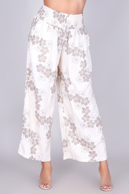 PUAKENIKENI PARADISE SMOCKED WAIST PANTS