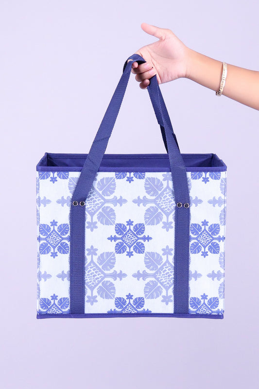 MONSTERA QUILT GROCERY BAG