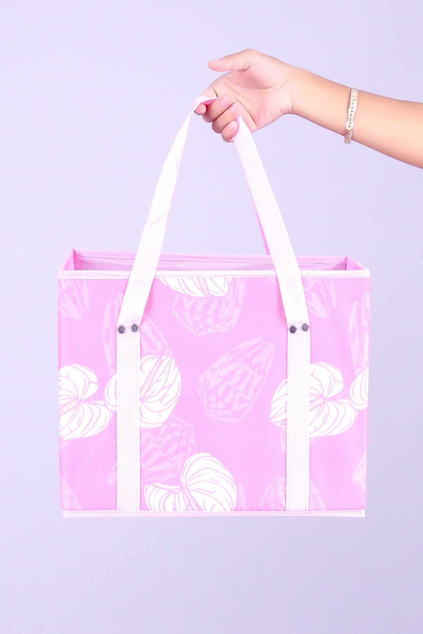 ANTHURIUM SHELL GROCERY BAG