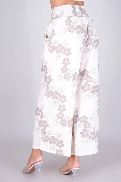 PUAKENIKENI PARADISE SMOCKED WAIST PANTS