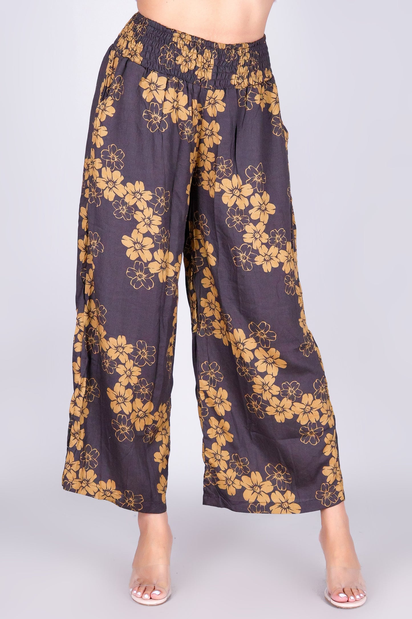 PUAKENIKENI PARADISE SMOCKED WAIST PANTS