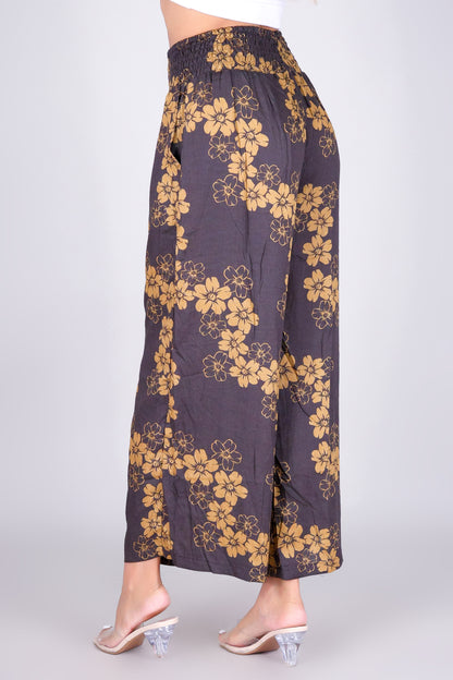 PUAKENIKENI PARADISE SMOCKED WAIST PANTS