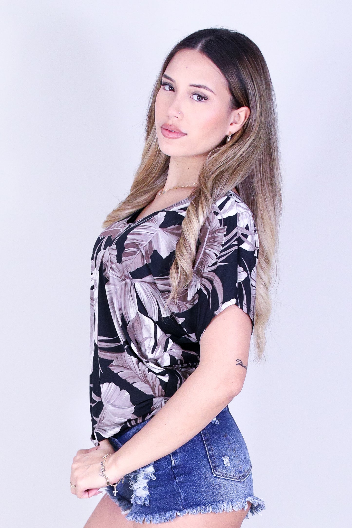 IN THE TROPIC DOLMAN TOP