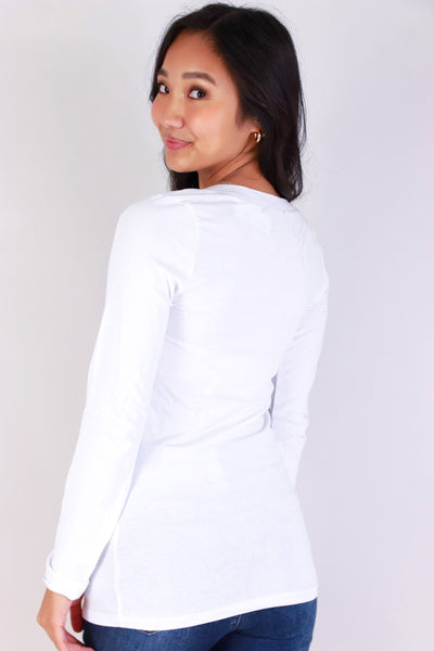 Jeans Warehouse Hawaii - L/S SOLID BASIC - VERY RELAXED TOP | By AMBIANCE APPAREL