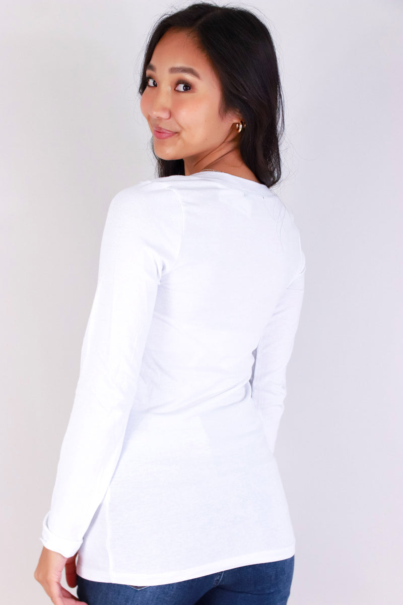 Jeans Warehouse Hawaii - L/S SOLID BASIC - VERY RELAXED TOP | By AMBIANCE APPAREL