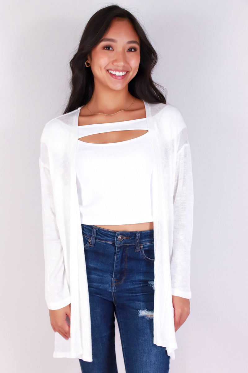 Jeans Warehouse Hawaii - LS SHRUGS/CARDIGANS - LAYER UP CARDIGAN | By AMBIANCE APPAREL