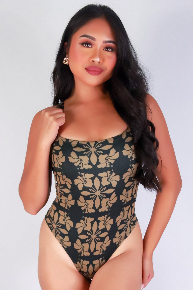 Jeans Warehouse Hawaii - Bodysuits - HIBISCUS QUILT BODYSUIT | By LUZ