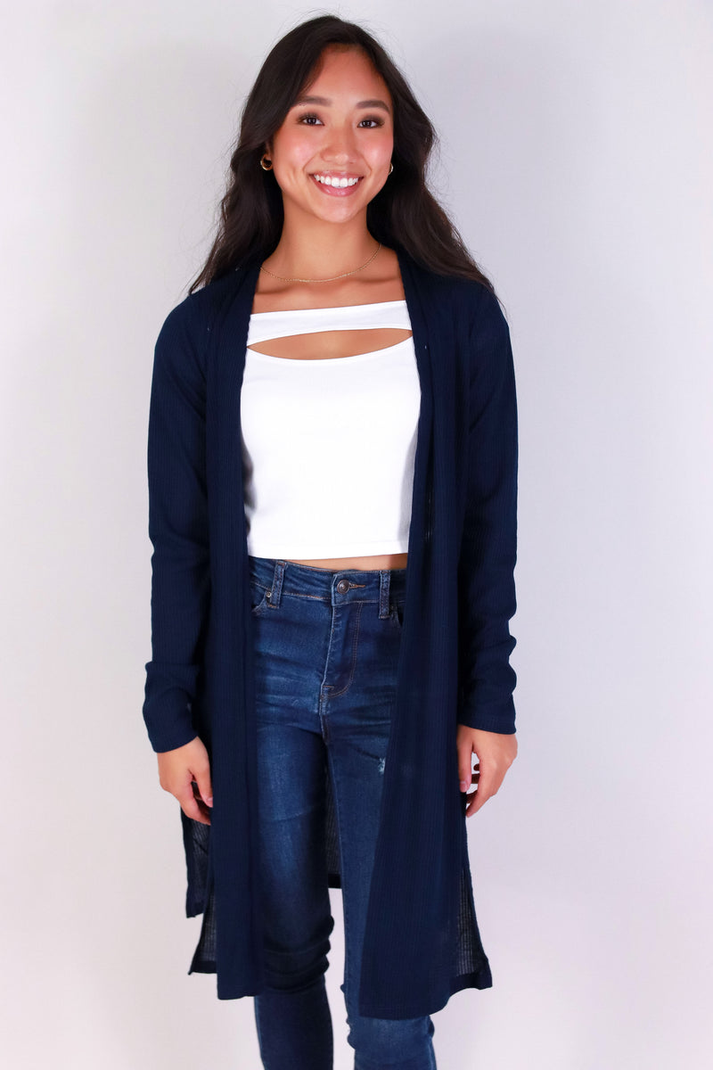 Jeans Warehouse Hawaii - LS SHRUGS/CARDIGANS - FREE FALL DUSTER CARDIGAN | By AMBIANCE APPAREL