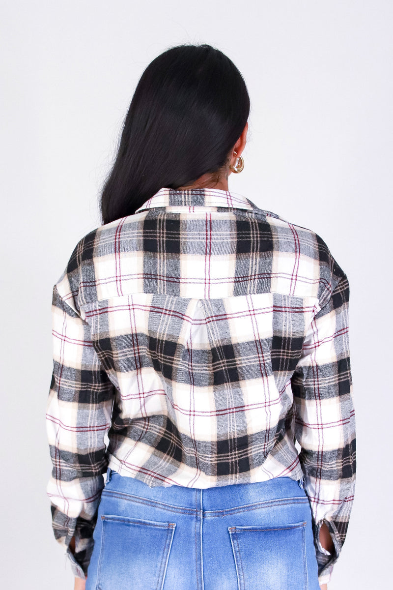 PRETTY IN PLAID TOP