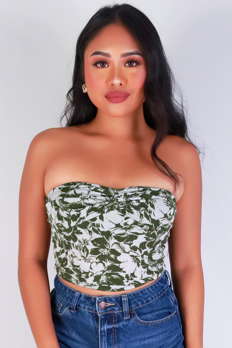 Jeans Warehouse Hawaii - SL PRINT - BY YOUR SIDE TUBE TOP | By PAPERMOON/ B_ENVIED