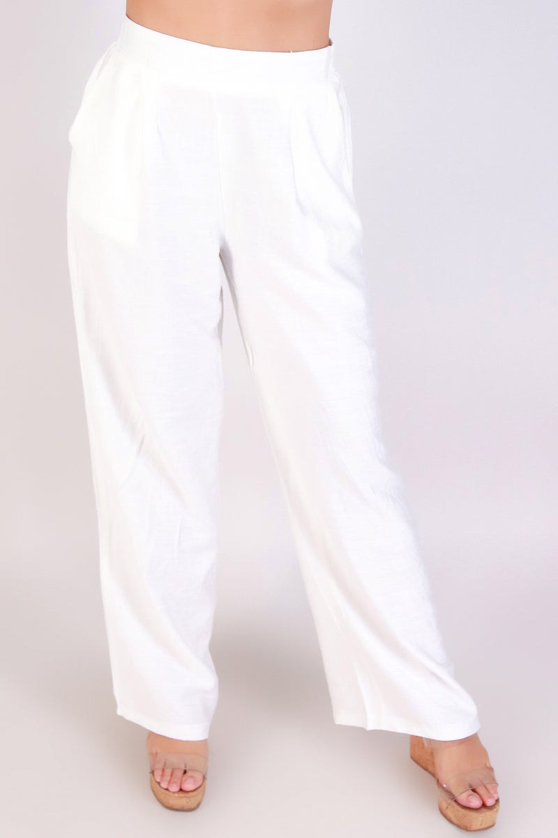 Jeans Warehouse Hawaii - SOLID WOVEN PANTS - EVERYWHERE PANTS | By AMBIANCE APPAREL