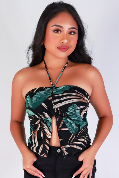 Jeans Warehouse Hawaii - SL PRINT - FLYAWAY FEVER HALTER TOP | By PAPERMOON/ B_ENVIED