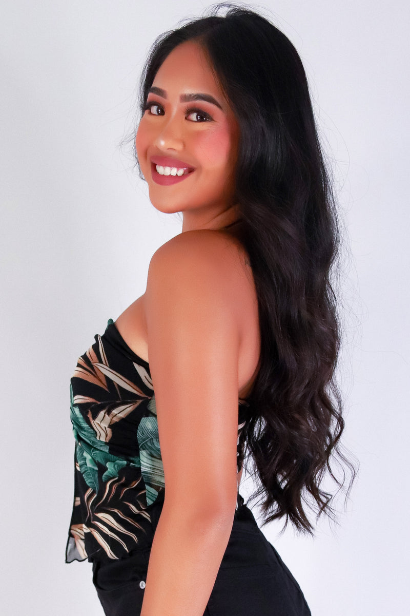Jeans Warehouse Hawaii - SL PRINT - FLYAWAY FEVER HALTER TOP | By PAPERMOON/ B_ENVIED