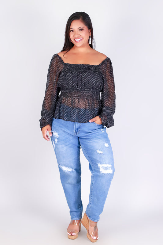 MEADOW MIST BABYDOLL TOP