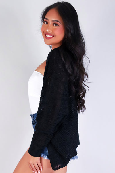 Jeans Warehouse Hawaii - SOLID LONG SLV CARDIGANS - KNIT ME PRETTY CARDIGAN | By BE COOL