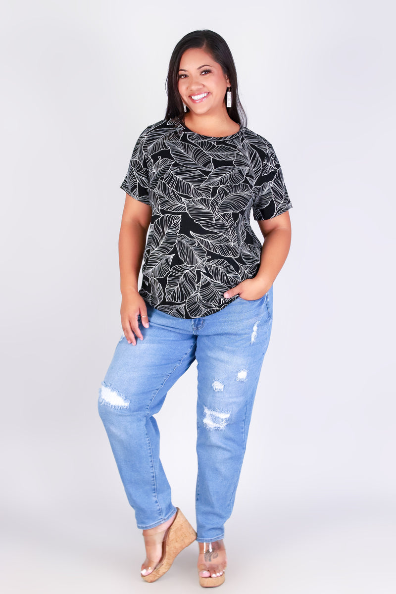 TROPICAL LEAF TEE