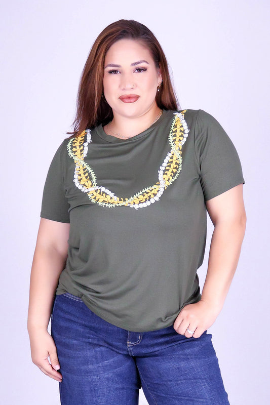 INTERTWINED LEI TEE