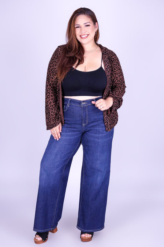 SHADOW LEOPARD MESH TOP