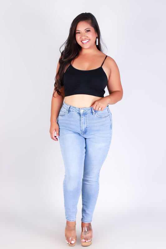 SWEET CURVE HIGH WAISTED JEANS