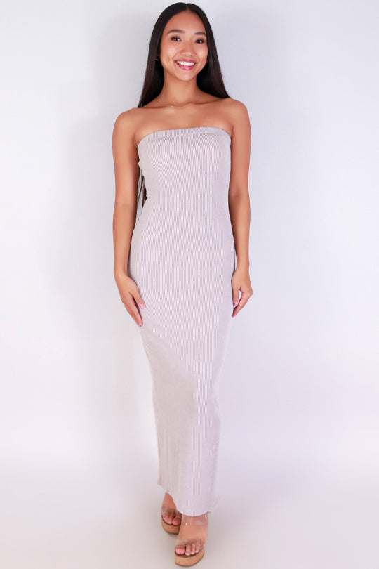 GOT ME THINKING TUBE MAXI DRESS