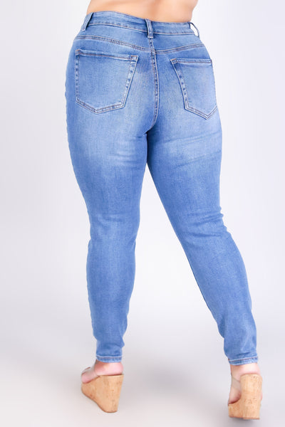 SWEET CURVE HIGH WAISTED JEANS