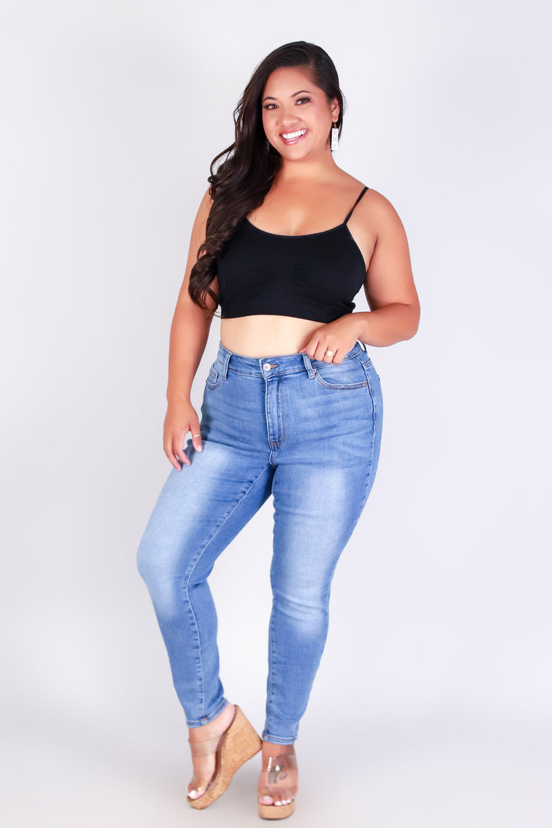 SWEET CURVE HIGH WAISTED JEANS