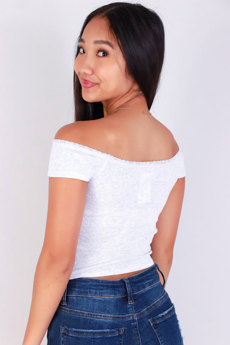 Jeans Warehouse Hawaii - SS CASUAL SOLID - STAY LOVELY OFF SHOULDER TOP | By CRESCITA APPAREL/SHINE I