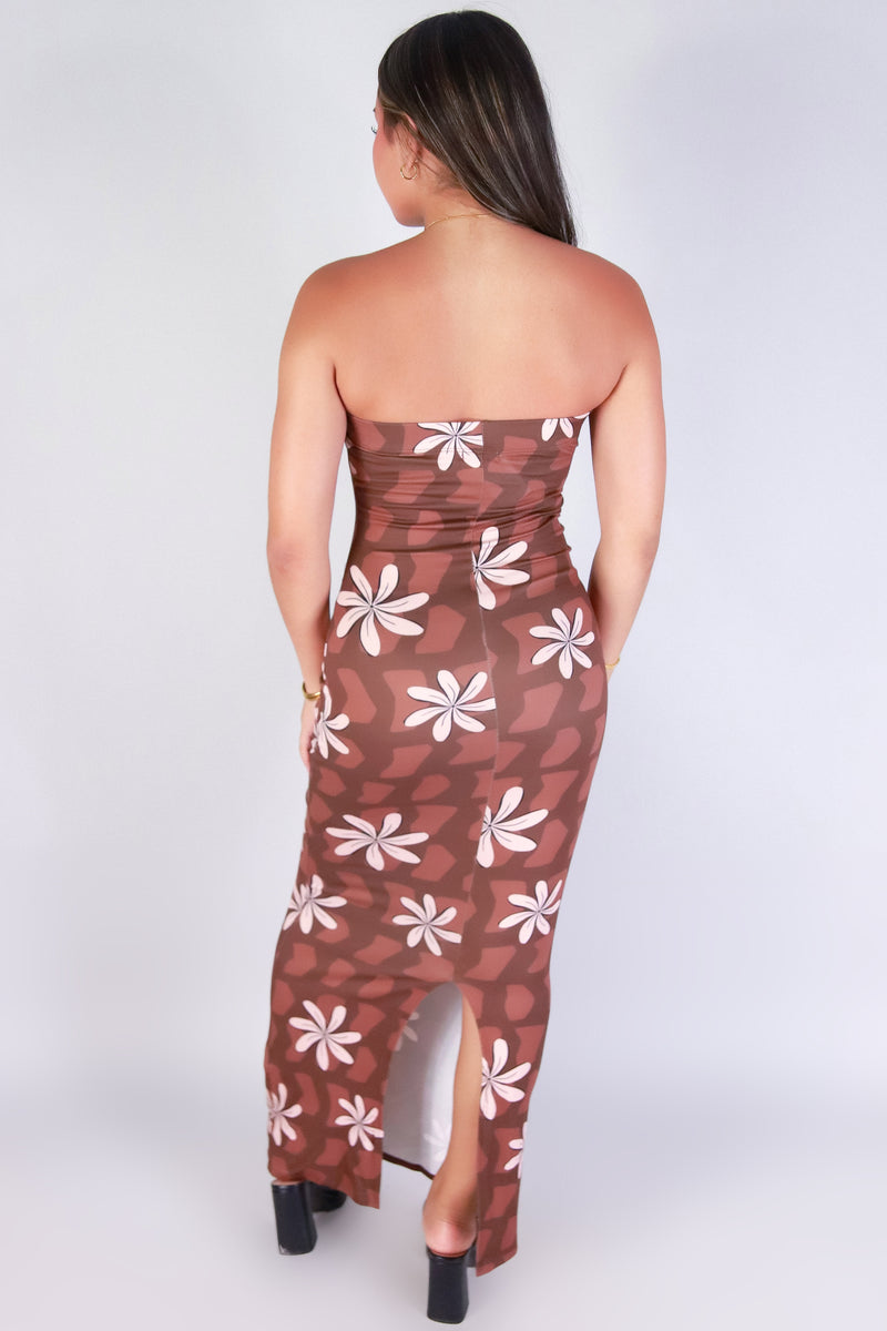 Jeans Warehouse Hawaii - TUBE LONG PRINT DRESSES - TIARE SHELL TUBE DRESS | By LUZ