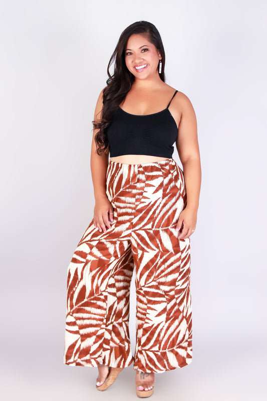 WATERCOLOR PARADISE WOVEN CAPRI'S