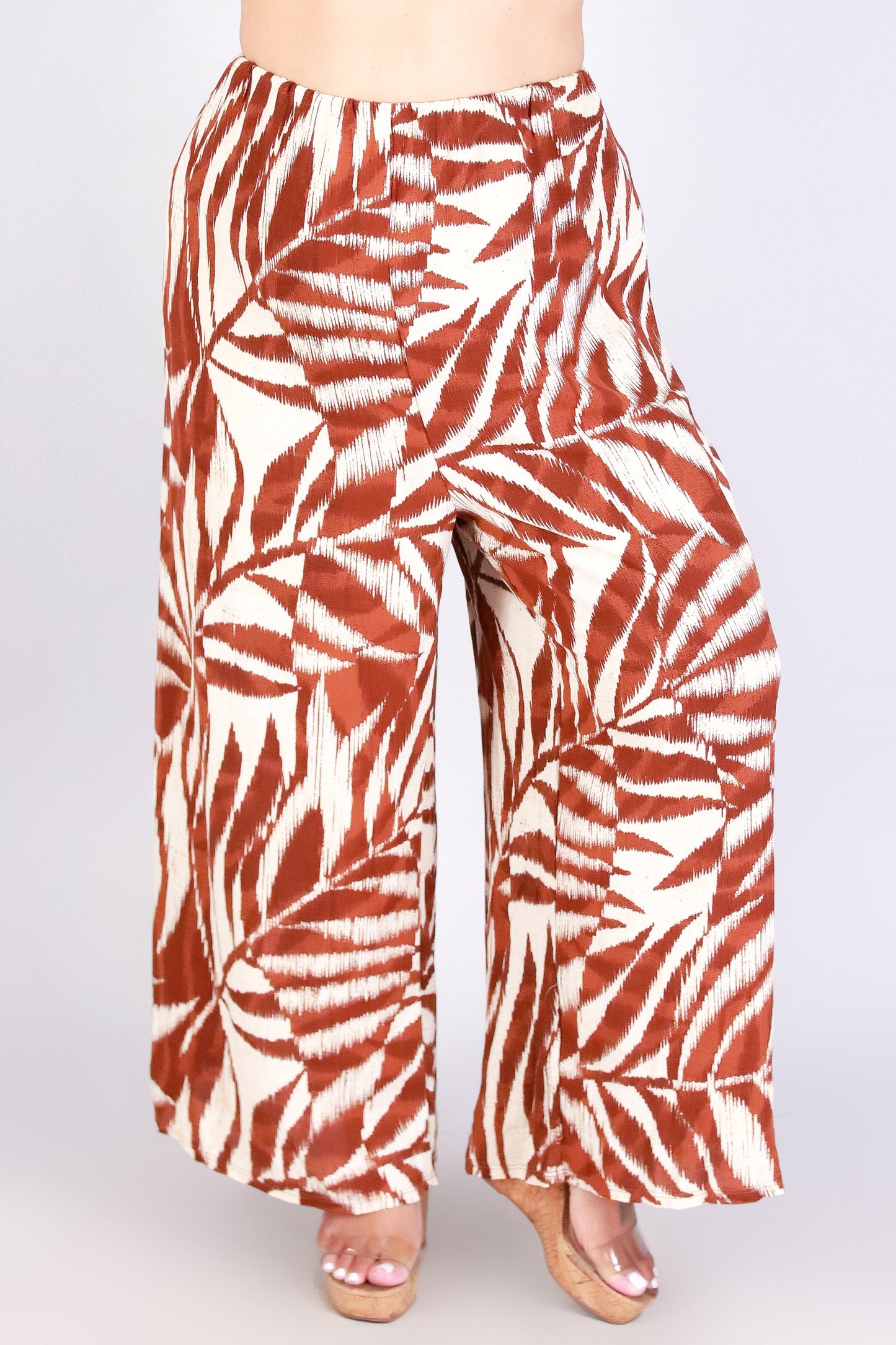 WATERCOLOR PARADISE WOVEN CAPRI'S