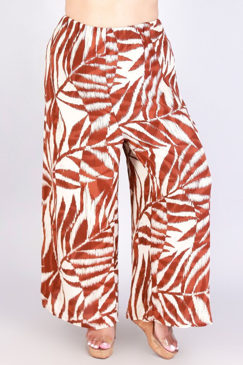 WATERCOLOR PARADISE WOVEN CAPRI&