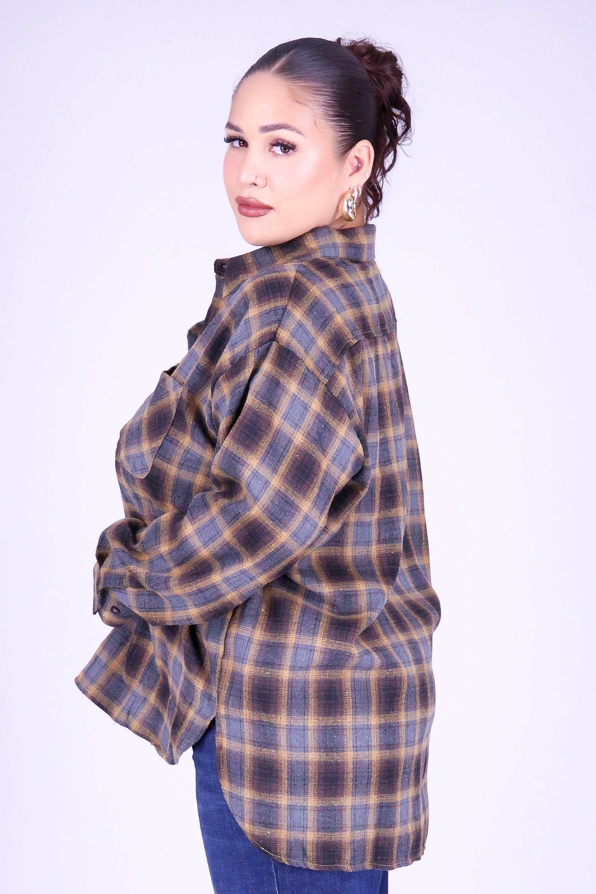 IF YOU REMEMBER PLAID TOP
