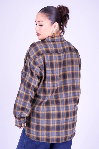 IF YOU REMEMBER PLAID TOP