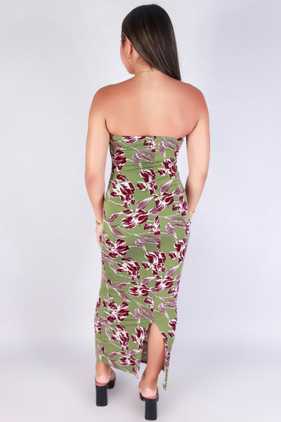 Jeans Warehouse Hawaii - TUBE LONG PRINT DRESSES - SLIP INTO ROMANCE TUBE DRESS | By PAPERMOON/ B_ENVIED