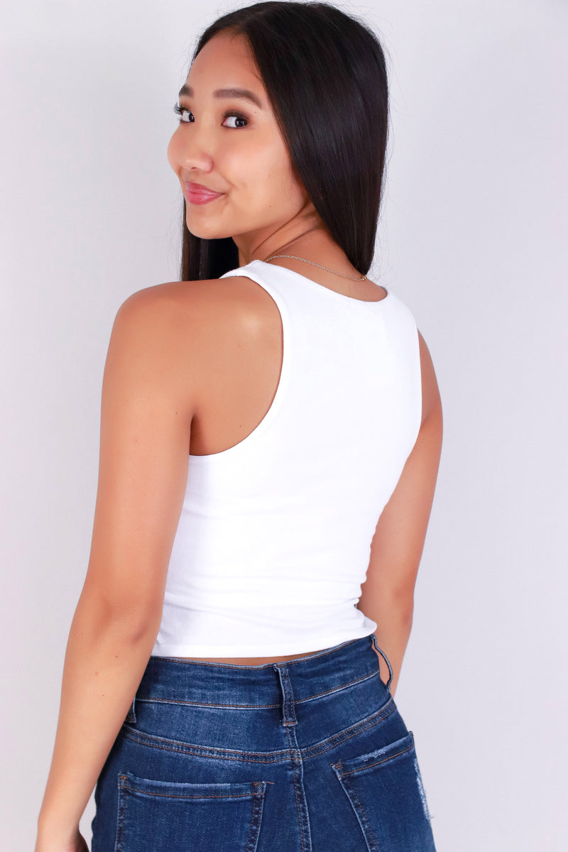Jeans Warehouse Hawaii - SL CASUAL SOLID - TANK ME LATER CROP TOP | By CRESCITA APPAREL/SHINE I