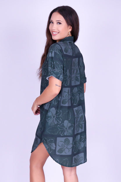 PUA STAMP BUTTON DOWN DRESS