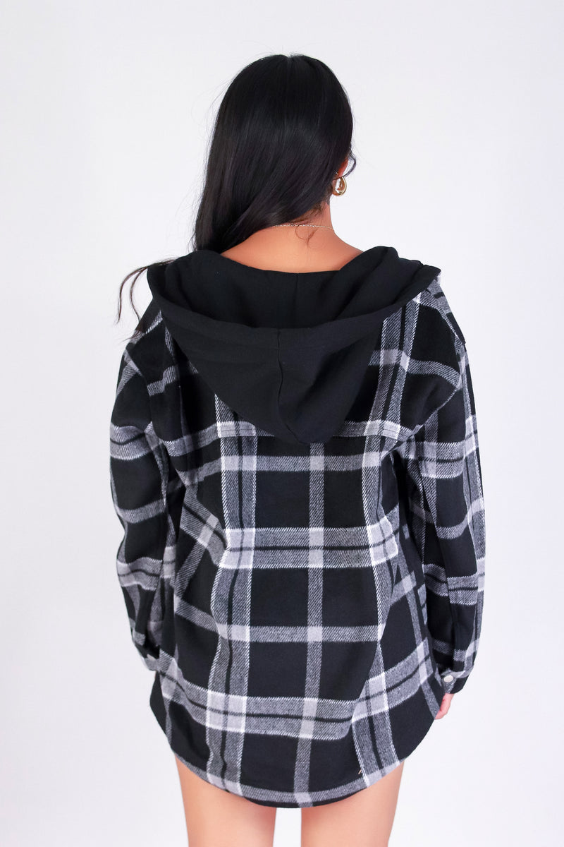 EVERYDAY COZY PLAID SHACKET