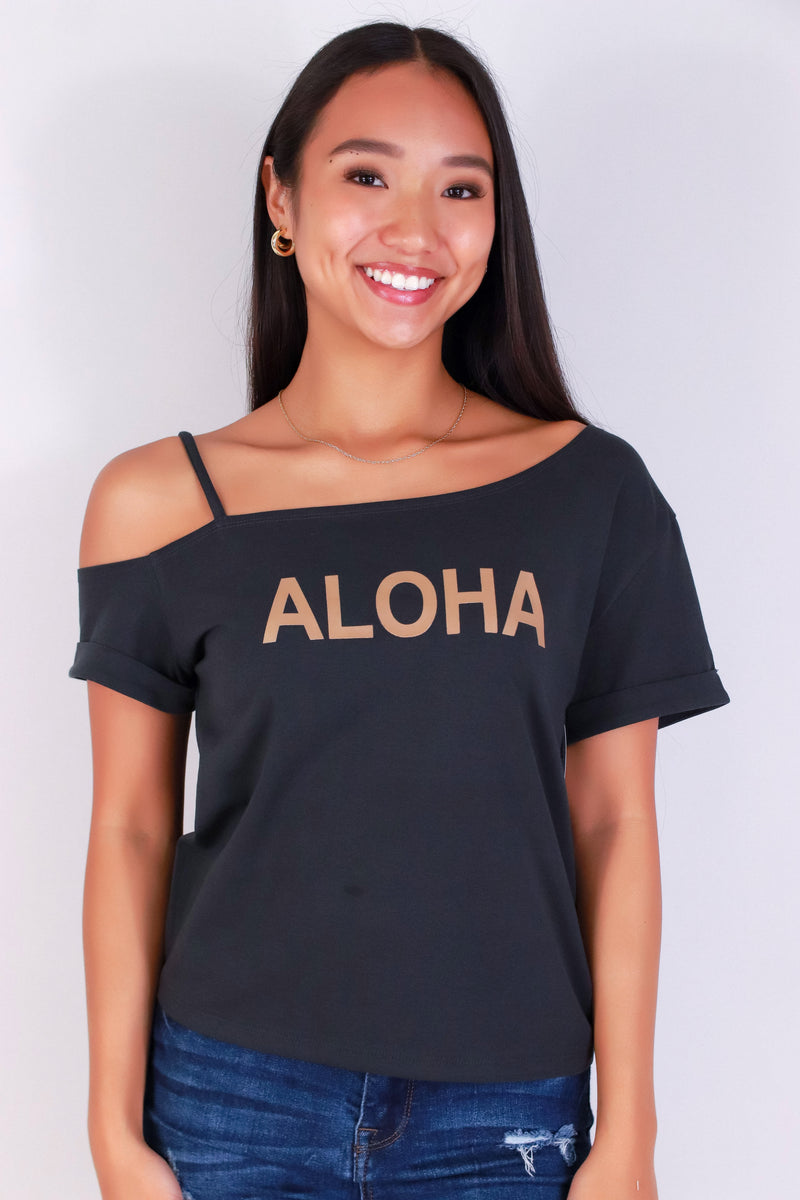 Jeans Warehouse Hawaii - S/S SCREEN - ALOHA TOP | By ORGANIC GENERATION