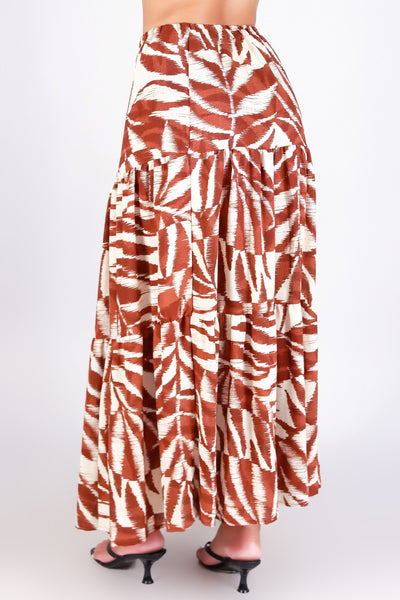 WATERCOLOR MAXI SKIRT