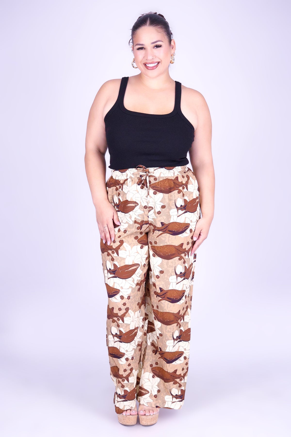 BLOOMS BY THE SEA PANTS