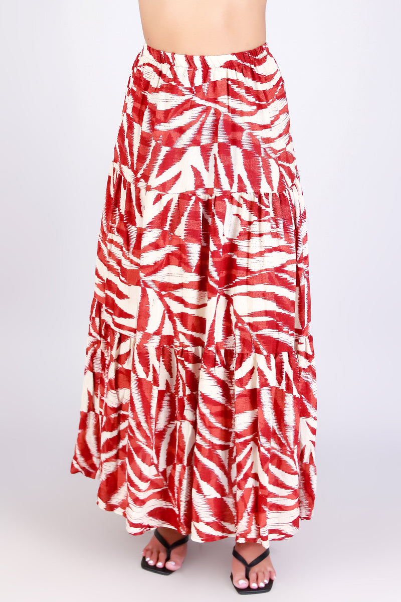 WATERCOLOR MAXI SKIRT