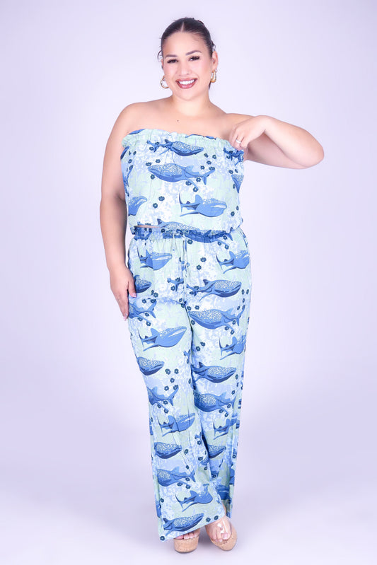 BLOOMS BY THE SEA TUBE TOP