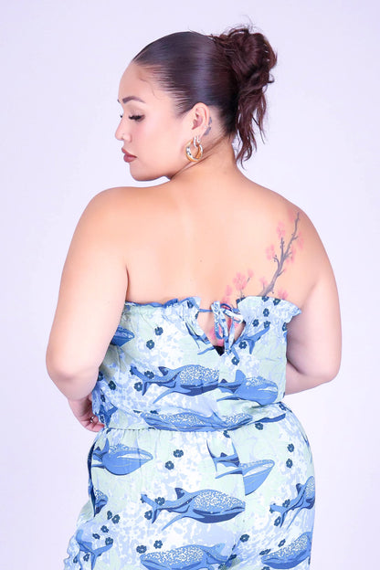 BLOOMS BY THE SEA TUBE TOP